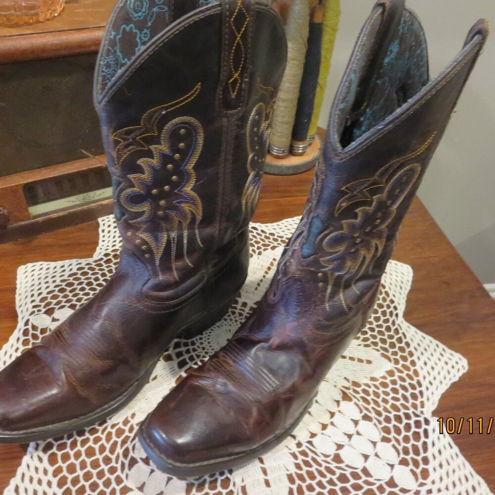 Ladies' LAREDO Cora Western Boots (Brown) Sz. 7.5M